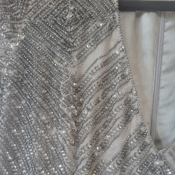 PARKER beaded sequin mini dress size 2 Xs - Picture 5 of 6